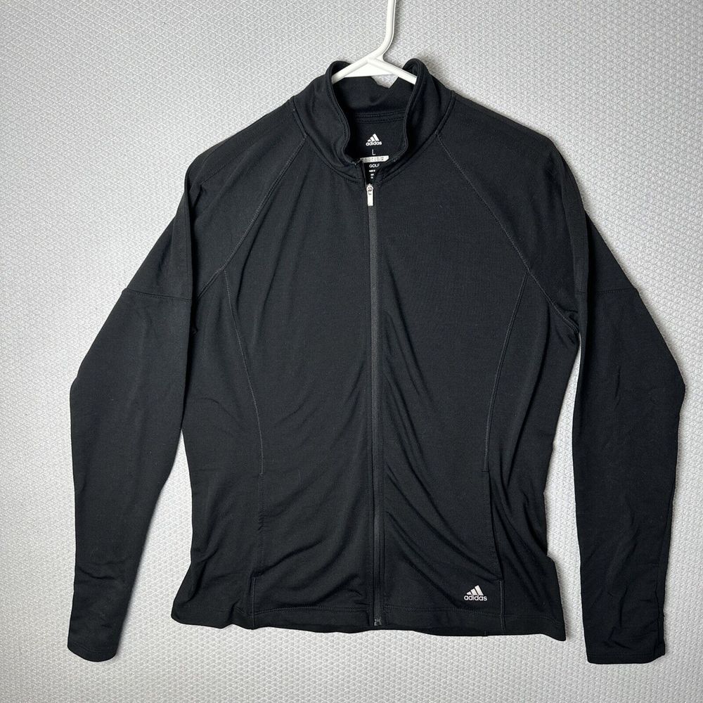 ADIDAS golf womans long sleeve full zip‎ Sweatshirt size large